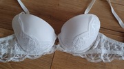 Biustonosz push-up ESOTIQ 70B biały koronka