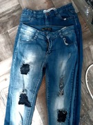 Jeansy damskie 36 rurki