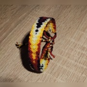 Bransoletka z muliny gradient yellow-red-black