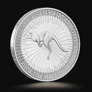 Srebrne monety bulionowe, australijski kangur 25szt.