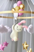 Karuzela nad łóżeczko dla dziecka (króliczek)