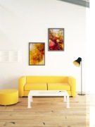 Plakaty abstrakcja- ręcznie malowane 