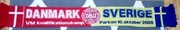 Szal szalik dwustronny Dania - Szwecja 2009