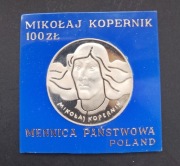 100 zł Mikołaj Kopernik 1973 r. Ag 625
