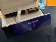 Pióro Waterman czarne ze złotą stalówką próba 750