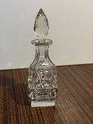 Kryształowa buteleczka karafka z korkiem PRL vintage patyna #2