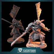 Shundun – Puppets War – 3D print – Sci-fi samuraj
