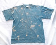 vintage koszulka rozmiar L, bawełniana koszulka we wzory, l tshirt