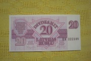 Łotwa 20 rubli st. 1