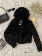 Czarna bluza Reebok z kapturem 