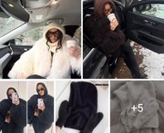 Kapturki od Lili Furs ciepłe królik 