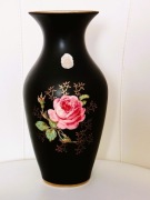 **DUŻY**wazon czarna matowa porcelana Waldershof vs. Rosenthal 1936+