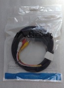 Kabel Lanberg Scart - RCA (Cinch) x3 1.8m czarny 