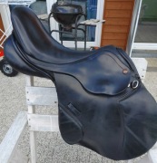 Siodło Cama design 17 cali czarne skórzane