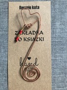 Zakładka do książki z miedzi ręcznie kuta HandMade