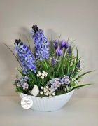 Stroik Wielkanoc Wiosna wiosenny kompozycja Kwiaty 