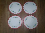 SERWETKI HAFT PŁASKI 4 szt 