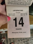 Kartki z Kalendarza Rocznik od 2011do 2025