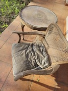 2 fotele, niski stolik- do ogrodu DO ODNOWIENIA