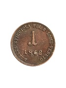 Lombardia - Wenecja 1 soldo 1862 B Kremnica 