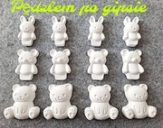 Mix figurek ceramicznych ( misie , zajączki) 