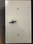 Drzwiczki kominowe białe