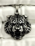 Naszyjnik męski tygrys tiger wisiorek swagg drill drip punk rock y2k