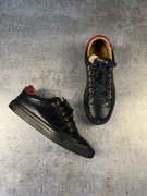 Buty Guliano Galiano włoskie skórzane sneakersy snakeskin