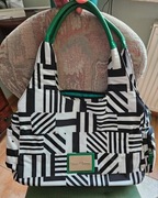 Torba damska duża A4 czarno-biała Casa di Borse