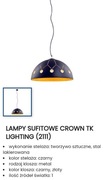 Nowa lampa wisząca sufitowa Crown 2111 TK Lighting 