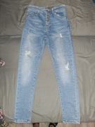 Jeansy skiny z wysokim stanem