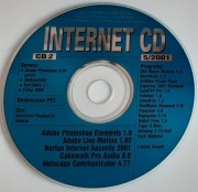 1x płyta CD do INTERNET nr 5/2001