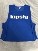 Koszulki znaczniki sportowe niebieskie Kipsta