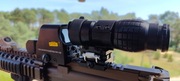 Replika celownika kolimatorowego XTO - czarna + Luneta Magnifier 3x35 