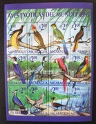 !!! NIKARAGUA PTAKI - PIĘKNY ARKUSZ CZYSTE**!!! 