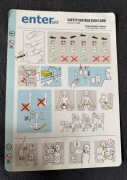 Safety Card/Karty Instrukcja Bezpieczeństwa ENTER AIR Boeing B737-800 duża