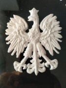 Patriotyczny orzeł na szybe/naklejka orzeł biały/