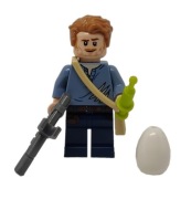 LEGO Jurassic World Minifigure Minifigurka - Owen Grady with Dinosaur Egg