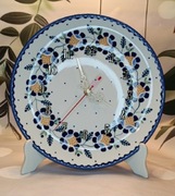 Zegar ceramiczny ścienny RU 25 cm cichy ceramika Bolesławiec  