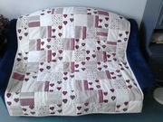 Narzuta-patchwork "Serduszka"