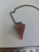 wahadełko kamień kwarc różowy wahadło amulet