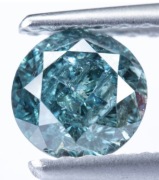 Diament zielono niebieski naturalny 0.69 ct 