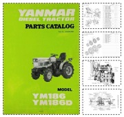 Yanmar YM186 186D Tractor Parts Catalog Katalog części schematy budowy