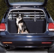 TRIXIE Krata do samochodu dla psa NOWA: 113–180 cm srebrno/czarna