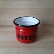 Emaliowany pojemnik na kawę sygnowany OLKUSZ 1L