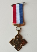 Holenderski medal rowerowy KNMB PRO REGE PMT NUNSPEET brąz Krzyż