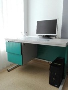 Biurko do gabinetu kartotekowe lekarskie metalowe BIM ,regulowana wys.