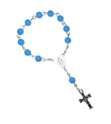 Różaniec dziesiątka Niebieska Podziękowania komunia