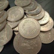 50 franków Herkules Francja Lot 10szt srebro