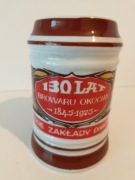 Kufel Okocim piwo 1975 rok PRL 130 lat browaru Chodzież 